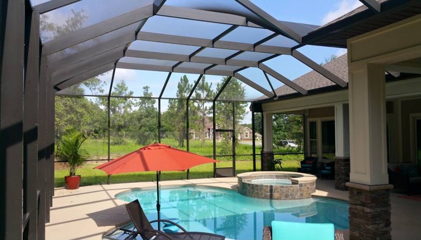 Pool enclosure for Gulf Breeze, Navarre, Pensacola and Destin